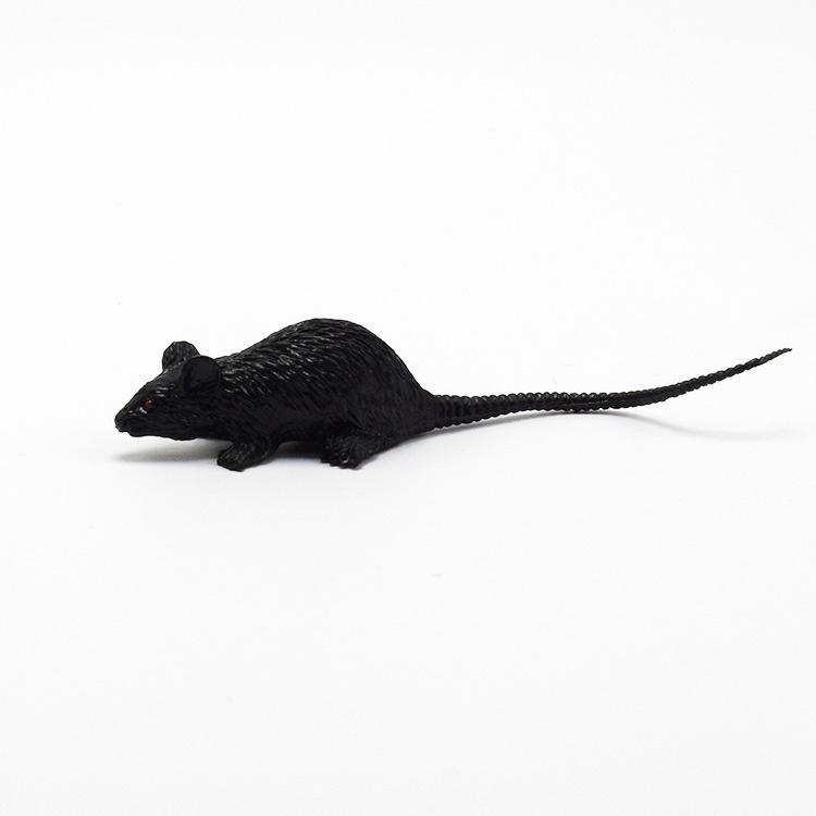 Scary Halloween Toy Mini Mouse Model For Tricksters Plastic Material 9cm Size