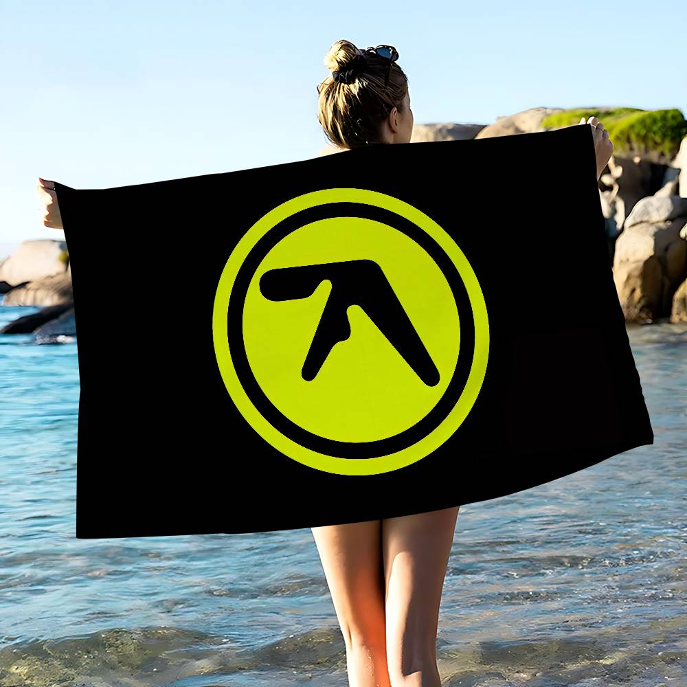 A-Aphex Twin Mikrofaser Bedrucktes Strandtuch Bergsteigen Yoga Strand Schwimmen Laufen Saugfähiges Weiches Handtuch