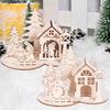 Charming Wooden Snowman Puzzle Family Christmas Decor Perfect For Holiday Gifting
