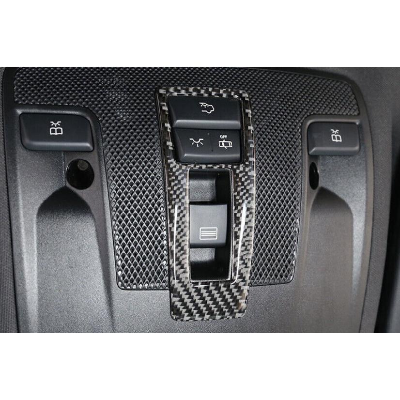 Inner Front Reading Light Cover Trim For Benz GLA CLA 2013-19 Real Carbon Fiber