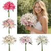 12 Köpfe Künstliche Lilien DIY Blume Realistische Künstliche Blumen Blumengesteck Kunststoff Simulationsblumen Heimdekoration