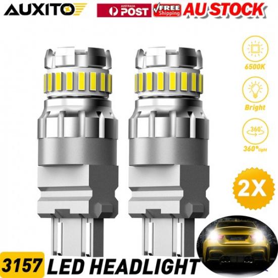 AUXITO 2X 3156 3157 Turn 23SMD Tail Brake LED Parking Signal Light Bulb White