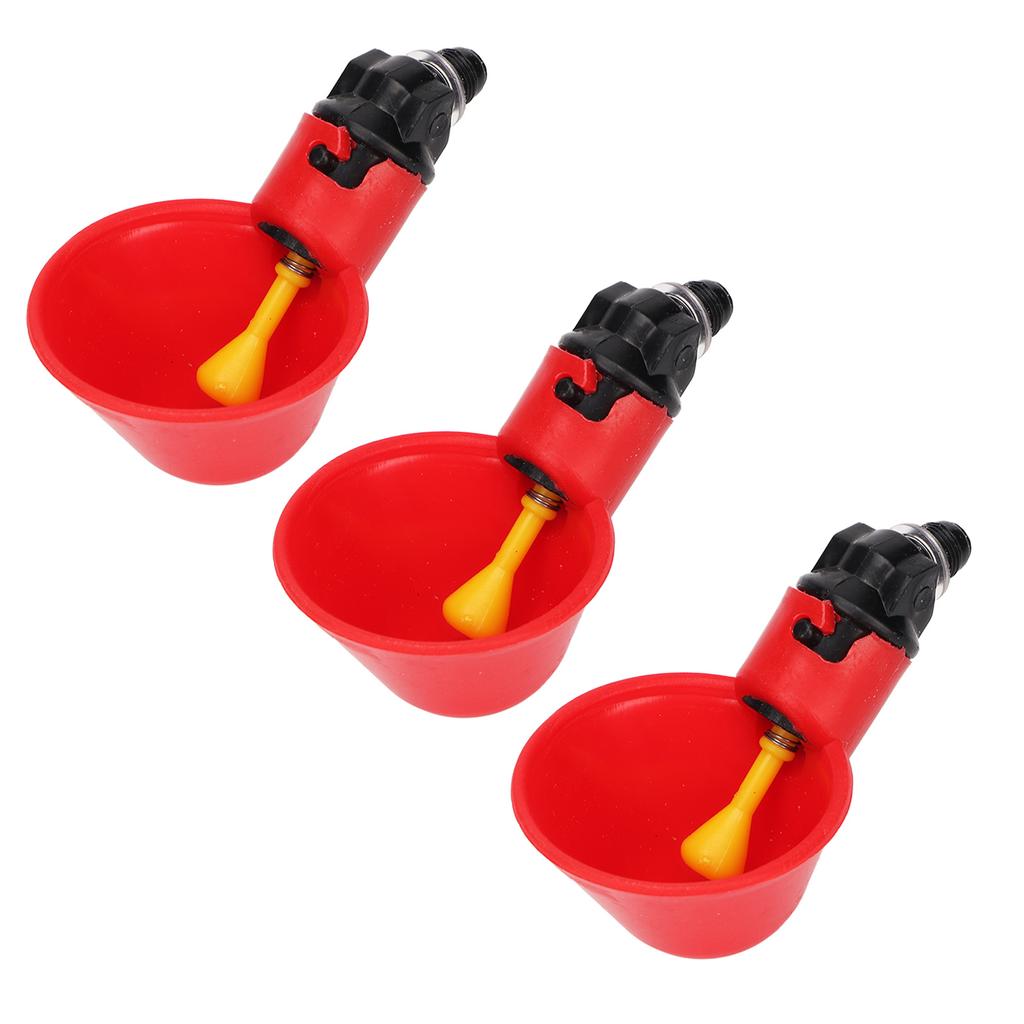 Automatic Chicken Waterer Cups Safe Poultry Water Feeder Kit for Chicken Bird Quail Drinker