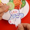 50PCS/set Cartoon Santa Lollipop Holder Penguin Penguin Card Insert  New Year