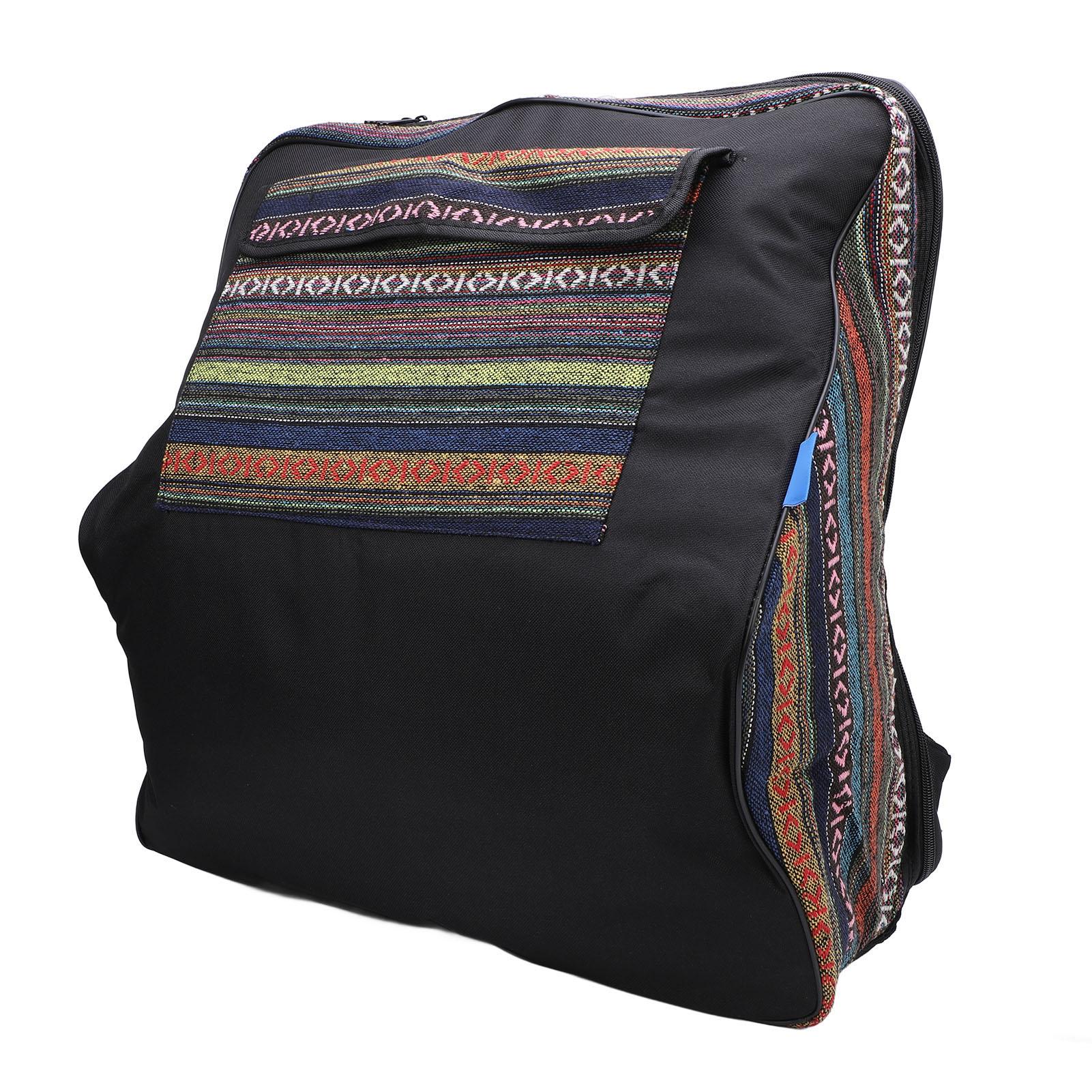 

Accordion Backpack Ethnic Style Cotton Fabric Water Proof Shoulder Bag 48‑120 Bass Instrument Bag for Travel Performance