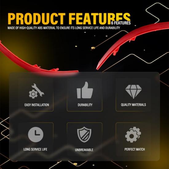 2X Rear Bumper Reflector Light Driver Passenger Side For Kia Optima 2014-2015 EK