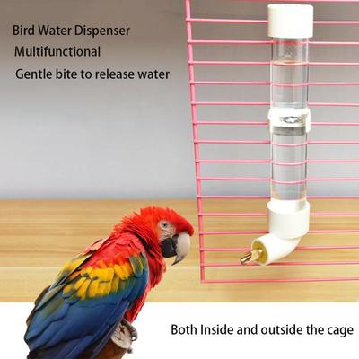 Fixable Bird Hamster Water Drinker Feeder Pet Bird Supplies Dispenser Bottle Drinking Cup Bowls For Pet Parrot Cage Toys