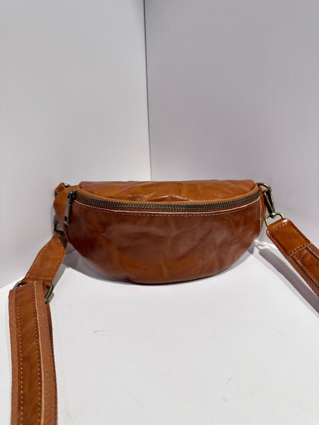 

Женская сумка кроссбоди из натуральной кожи в стиле ретро-седла - Осенний стиль 5021 коричневый