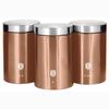 Set De 3 Boîtes De Cuisine En Acier Inoxydable Robuste, Ø11 X 17,8 Cm Design Berlinger Haus Rose Gold Or Rose / Inox 57890