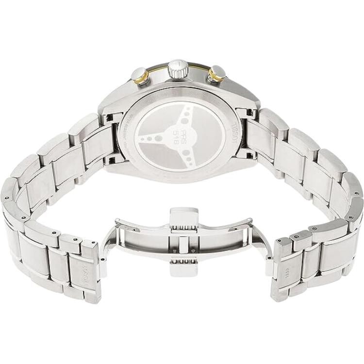 Tissot 516 Quartz Movement Men's Watches Watch 42mm Black Dial Stainless Steel Case Stainless Steel Watchband T100.417.11.051.00