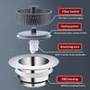 Kitchen Sink Drain Strainer Anti Clog Filter Universal Fit Food Waste Catcher for Kitchen Bar Sink Durable Reusable