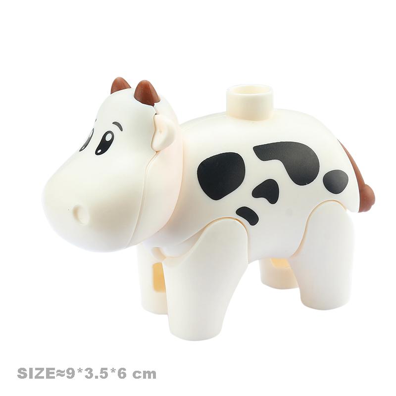 Velké stavební kostky Pohyblivá roztomilá zvířata ze zoo Klokan Duplo doplňky Hladký materiál Vzdělávací hračky pro děti