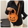 Halloween, Bags, Contrasting Colors, Women's Bags, Single Shoulder Bags, Small Round Bags, Funny Bags, Pumpkin Bags