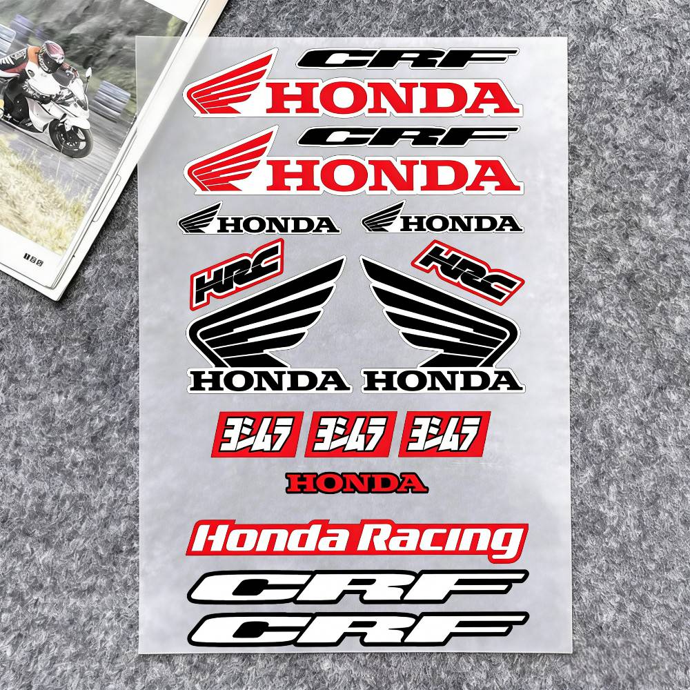 FIQ1 For Honda Reflective Motorcycle Stickers, 3M Safety Warning At Night In The Dark Scooter Helmets