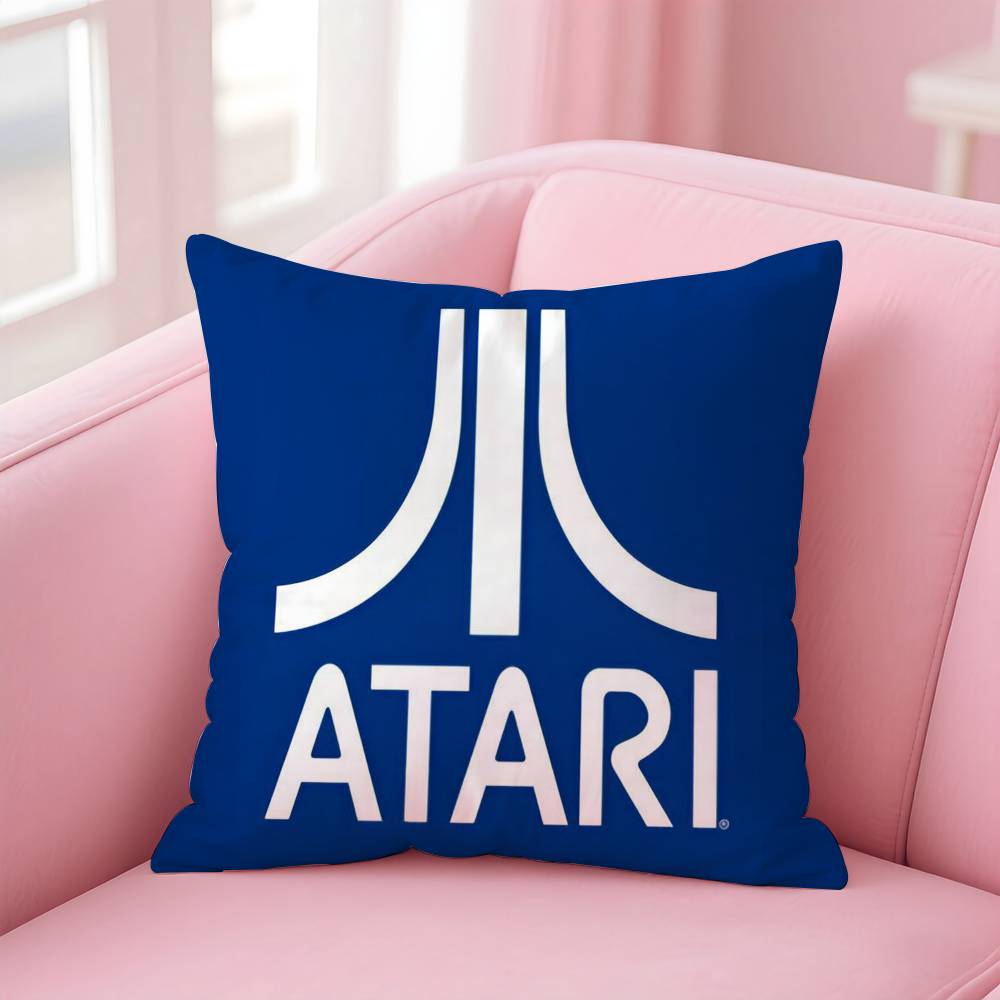 Hot A-Ataris Game Logo Pillow Case Anti-dustmite Pillowcase Invisible zipper silky short plush Sofa cushion cover