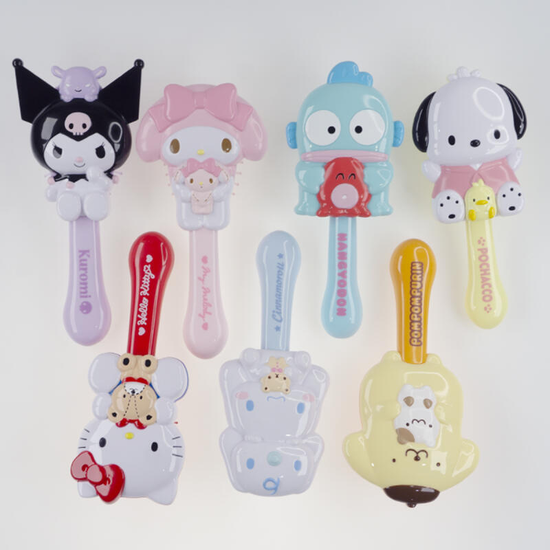 7 types of Sanrio character hairbrushes, hair brushes, and cushion brushes Cushion Brush_Pompompurin