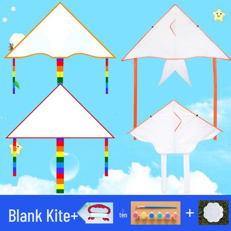 Children s DIY Kite Painting Set 6 Colors Paint, Brush, Palette Set