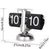 Quartz Movement Digital Auto Flip Clock Page Turning Automatically Metal Desk Flipping Clock  Gift