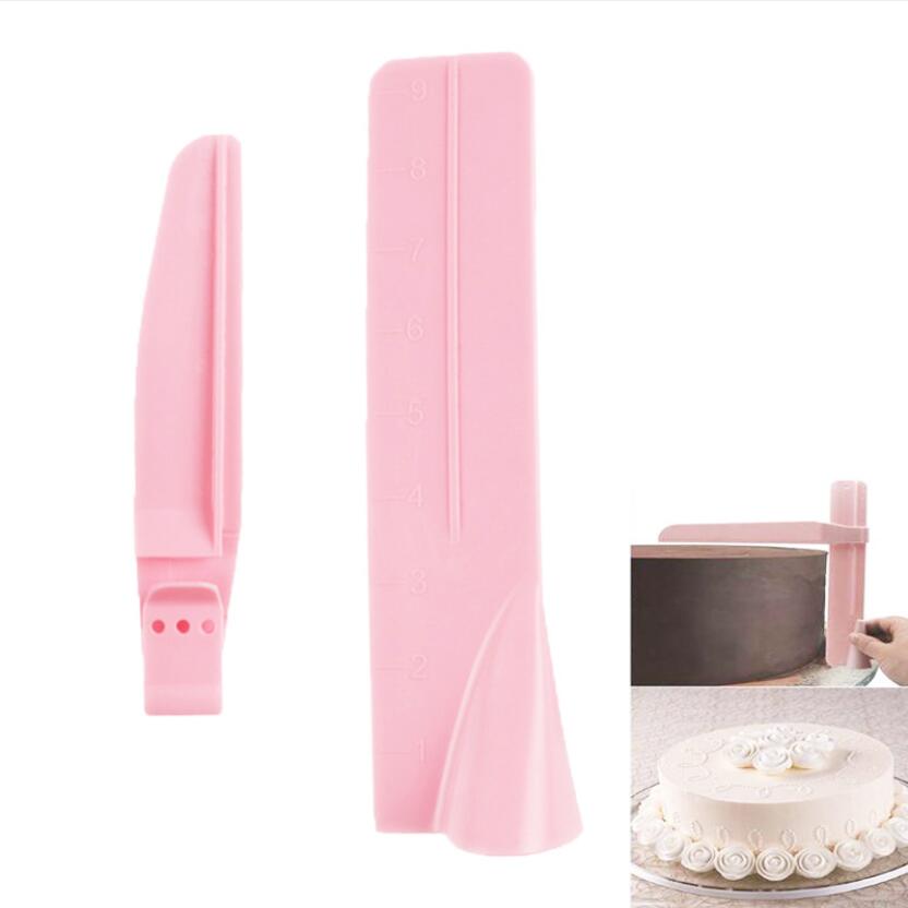 Cake Scraper Smoother Adjustable Fondant Spatulas Cake Edge Smoother Cream Decorating DIY Bakeware Tableware Kitchen Tool 1pc