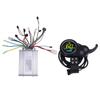 450W 48V 60V Bürstenloser Geschwindigkeitsmotorregler Daumengas mit LCD Rundem Farbdisplay für Elektrofahrrad Roller