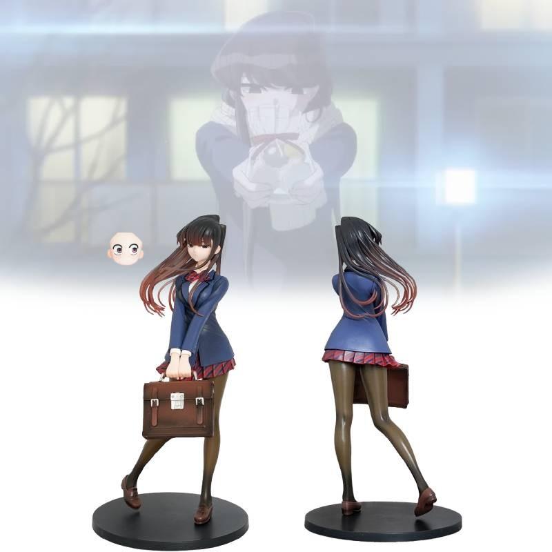 Komi Can't Communicate 25cm Blue Pvc Collectible Figure Perfect For Anime Fans