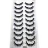 AMSDCN Artificial Mink Short Natural Dramatic False Eyelashes Short Eyelashes 10 Pairs of 3D Eyelash Makeup False Eyelashes
