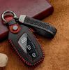 Leather Car Key Case Cover Holder Fob For Hyundai Grandeur HG Sedan Santa Fe 3DM Grand SantaFe 2018 IX45 EQUUS Azera Genesis G80
