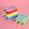 2?Grids Silicone Ice Cream Mold Mould Maker DIY Making Tool with Cover and Ice Cream Sticks