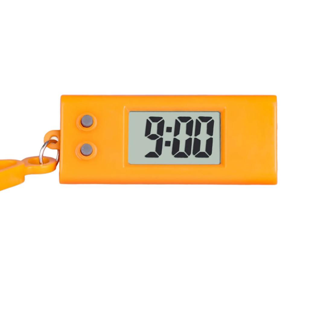 Pocket Sized Digital Watch with Keychain Convenient Electronic Clock for Travelers and Student Reliable Timekeeping Tool