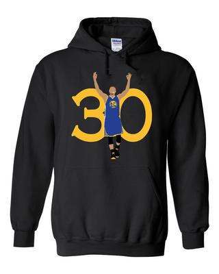Steph Curry Golden State "Steph 30" Mikina s kapucí