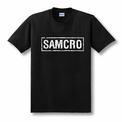 Sons of Anarchy SAMCRO Print T-Shirt Männer Frauen Trend Hip Hop Rock Übergroßes Kurzarm-T-Shirt Baumwolle T-Shirts Kleidung Tops 65051