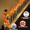 4 Pack Thanksgiving Decorations Fall Garland with Lights Fall Decorations for Home, Total 40 Ft 80 LED Maples Leaves Lighted Thanksgiving Garland