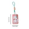 Lovely Kpops Photocard Holder with Keychain,Star Photo Card Sleeve ID Bank Credit Card Holder Protector Gifts for Womens