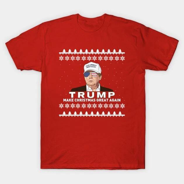 TRUMP Ugly Christmas Sweater Made in Australia T-Shirt L