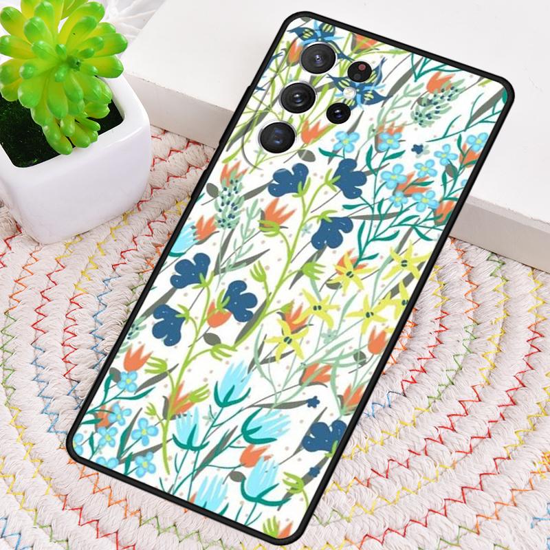 Floral Pattern Flower Phone Case for Samsung Galaxy Note 10 Pro S26 Ultra S23 S24 FE S25 S21 S22 PLUS Shockproof Cove
