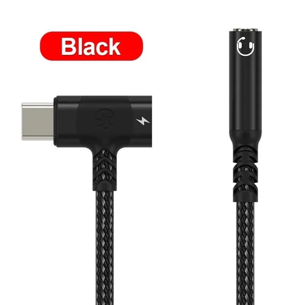 Converter Type-C Audio Charger Splitter 2-in-1 Adapter 3.5mm Jack USB C Splitter  Charging Device