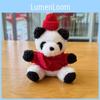 Chaveiro de Pelúcia de Panda de Natal Mais Fofo Para Presente de Feriado