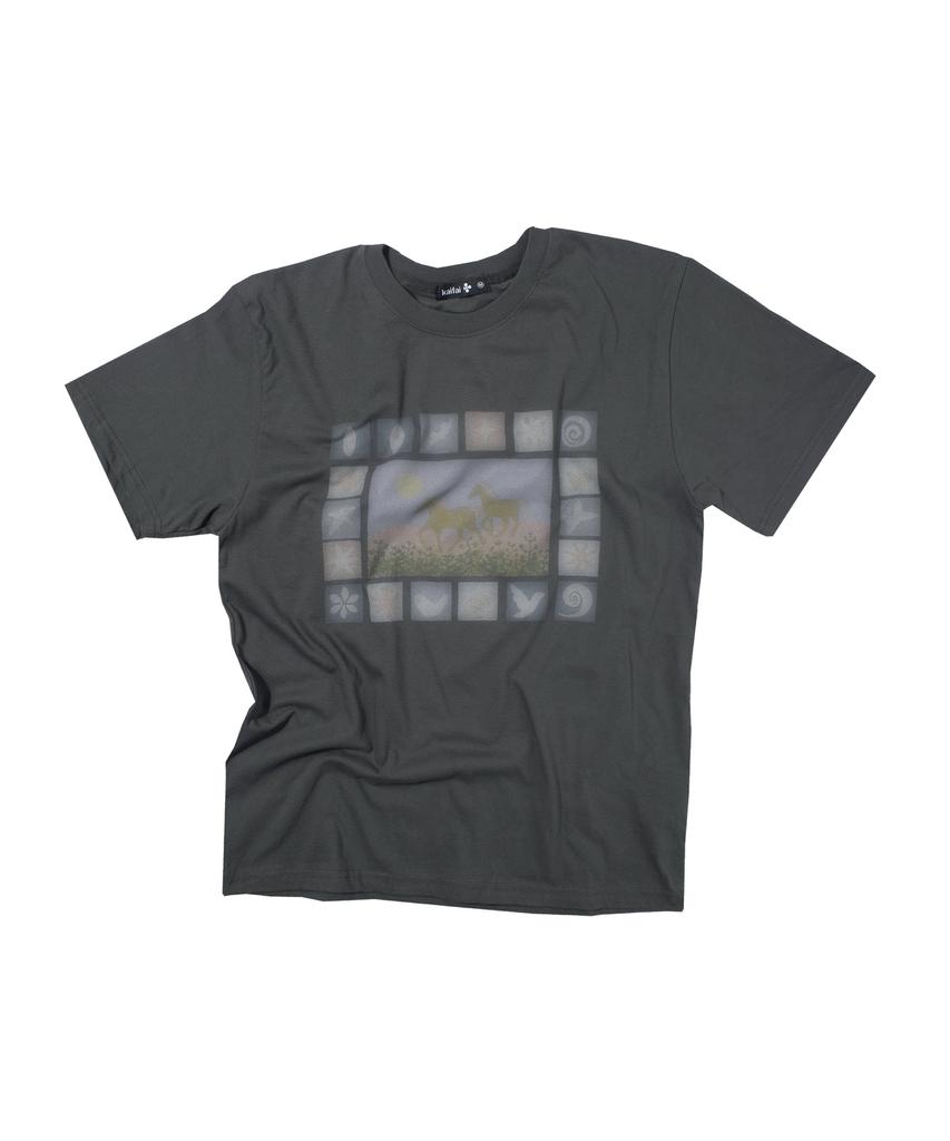 KAIFAI Pio Short Sleeve T-Shirt (Charcoal) K26Qb236