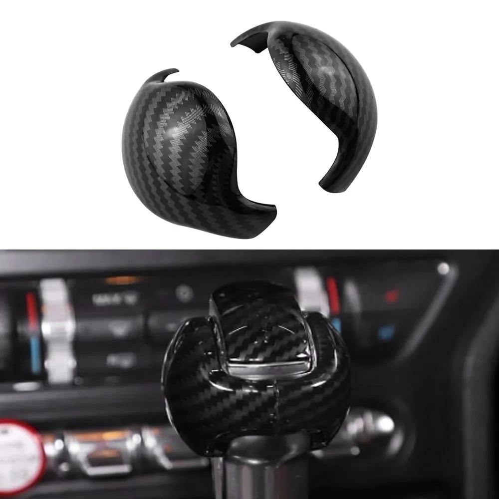 Car Gear Shift Knob Cover for Ford Mustang AT 2015-2025 Gear Shift Grip Cap Decoration Protective Sticker Interior Accessories