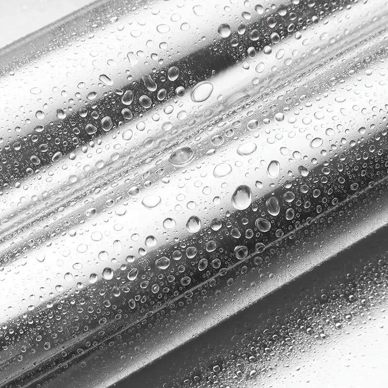 Thick Silvery Stainless Steel Brushed Contact Paper, Peel And Stick Wallpaper, Self-Adhesive Removable Wall Decals For Refrigera