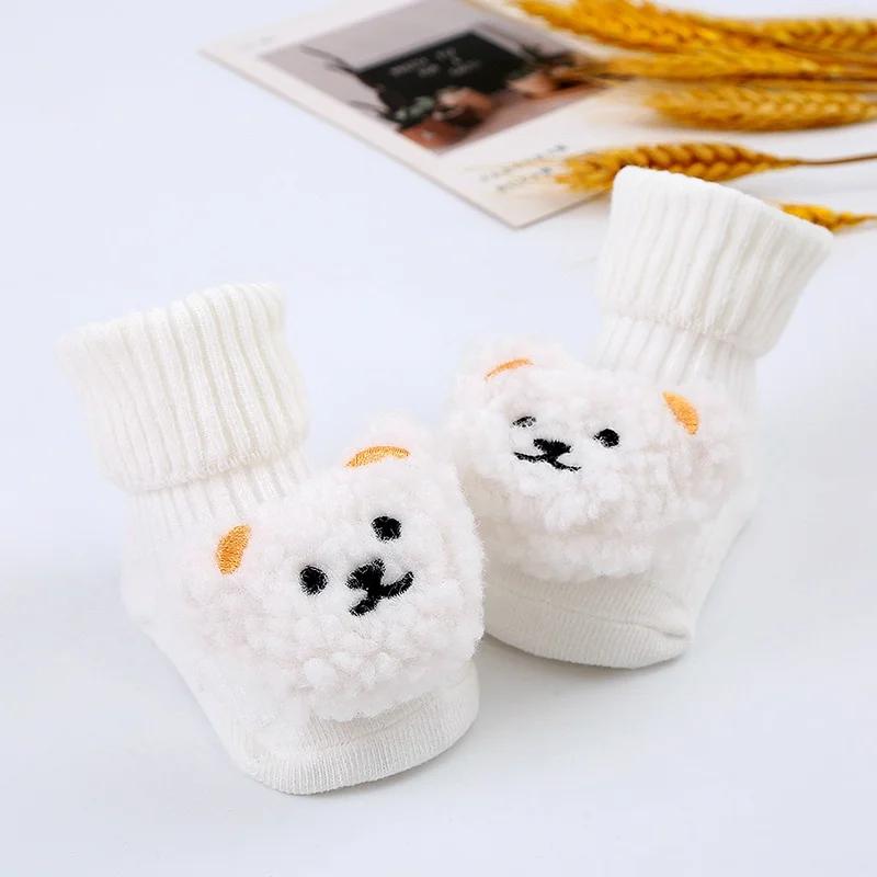 

Мультяшные детские носки для девочек и мальчиков, нескользящие, мягкие, хлопковые, весенне-осенние, для малышей, для дома, носки для детей S (0-1Y)