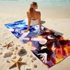 1Pc Fantasy Girl Flames Beach Towel Quick Dry Multiuse For Beach Pool Gym Yoga Home Travel Christmas Halloween Xmas Gift S1638