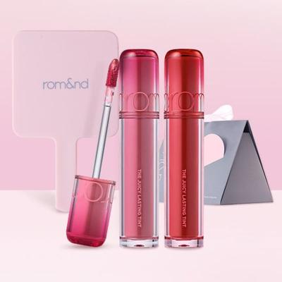(Kudrnatý Exkluzivní) Dárková sada The Juicy Lasting Tint Duo (+Mini kapesní zrcátko) (Vyberte 1)