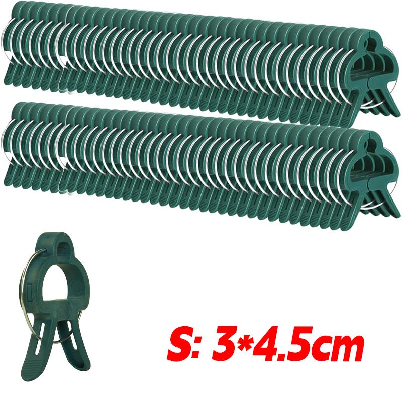 

20/100pcs Reusable Greenhouse Bracket Plant Fixed Clips Fixing Climbing Tomatoes Cucumber Climbing Plants Stems Fastener Support 20PCS