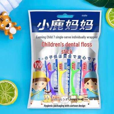 Little Deer Mom Kids Dental Floss Picks