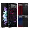 Carbon Fiber Phone Case for Samsung Galaxy Z Flip 3 4 5 Folding Mobile Shell For Samsung Z Flip3 Flip4 Hard Fundas Bumper Cover