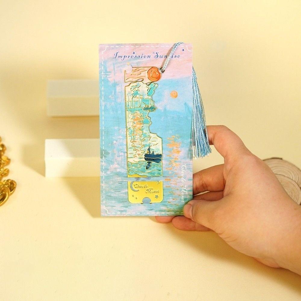 Landscape Flower Hollow Bookmark Exquisite Rectangular Flower Bookmarks  Student Reading Stationery