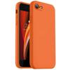 Para iPhone SE2022/SE2020/8/8+/7/7+ Funda, Silicona Líquida con [Forro Interior de Microfibra Suave Antiarañazos] Funda - Naranja