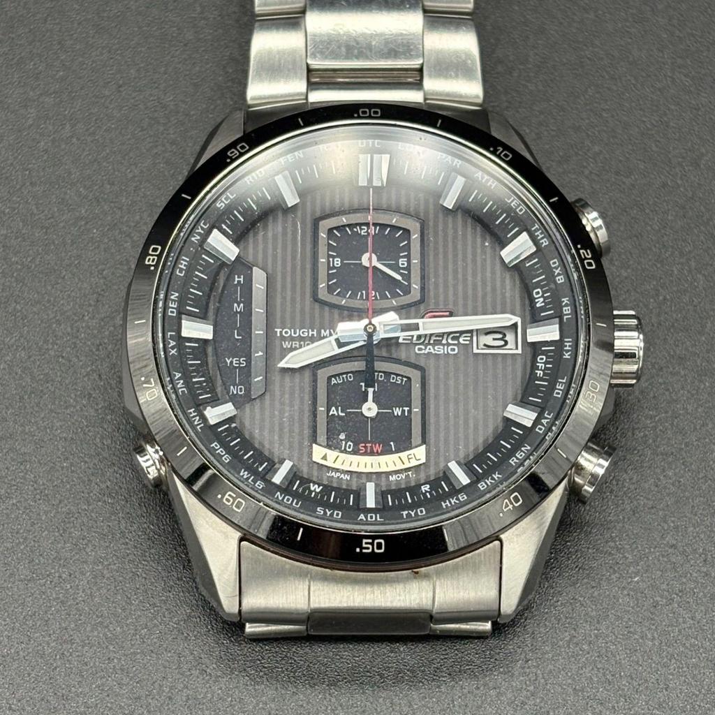 Used Casio EDIFICE EQW-A1100 Radio Solar Chronograph Men's Watch Sapphire Glass CASIO EDIFICE Multiband 6 Tough Solar Watch