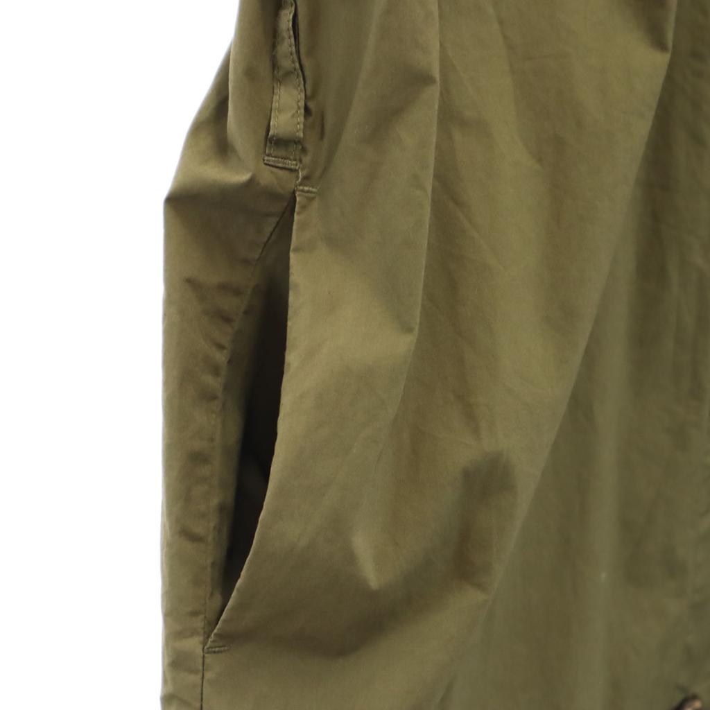 Nano Universe Short Sleeve Shirt Dress F Khaki Women Used